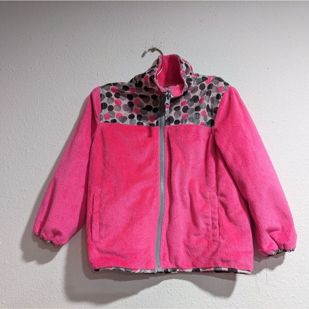 OshKosh B'Gosh Girls' Reversible Jacket, Pop Pink Polka Dot, Girls 5